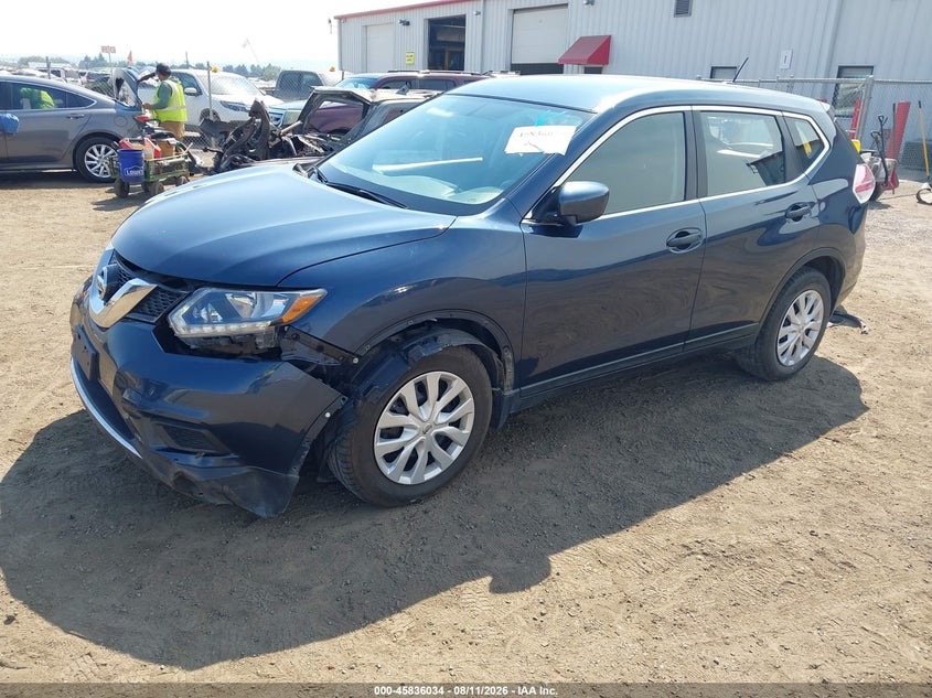 2016 Nissan Rogue VIN KNMAT2MV4GP632174 IAAI salvage auction — FRONT END, Bill Of Sale (Washington), sold $2,050 on 2026-08-21 (photo 2)