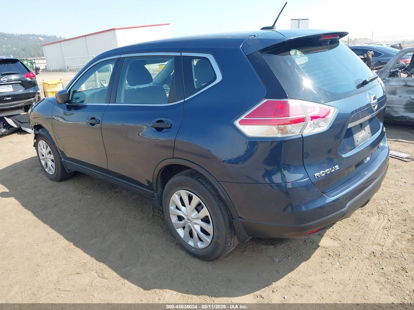 2016 Nissan Rogue VIN KNMAT2MV4GP632174 IAAI salvage auction — FRONT END, Bill Of Sale (Washington), sold $2,050 on 2026-08-21 (photo 3)