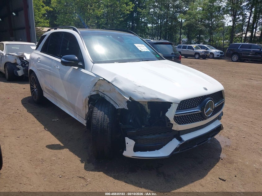 2020 Mercedes-benz Gle VIN 4JGFB4KB6LA215046 IAAI salvage auction — RIGHT FRONT, Wait Title, sold $18,000 on 2026-08-28 (photo 1)