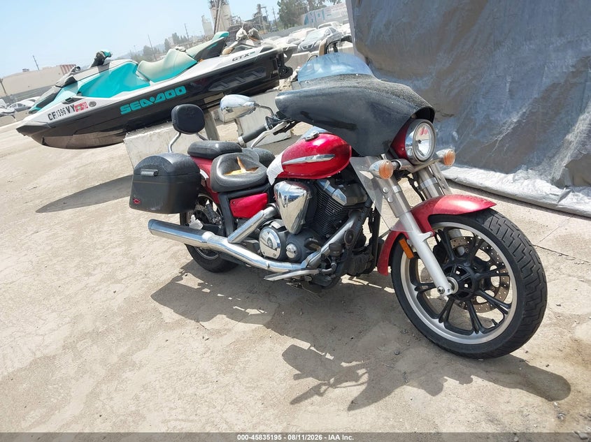 2010 Yamaha Xvs950 VIN JYAVN01Y1AA001077 IAAI salvage auction — RIGHT SIDE, Salvage (California), sold $900 on 2026-09-30 (photo 1)