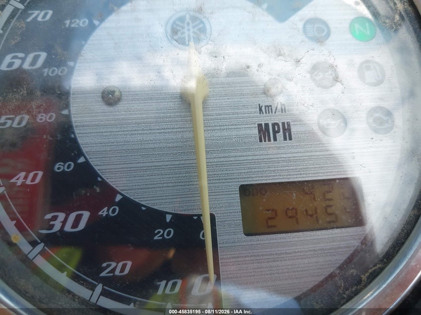 2010 Yamaha Xvs950 VIN JYAVN01Y1AA001077 IAAI salvage auction — RIGHT SIDE, Salvage (California), sold $900 on 2026-09-30 (photo 7)