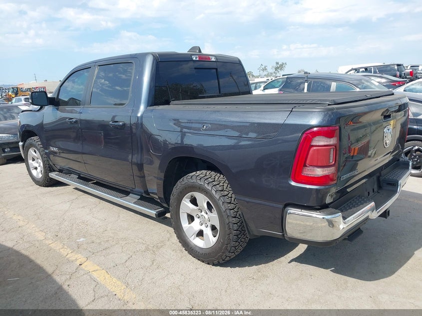 2021 Ram 1500 VIN 1C6RREFGXMN608266 IAAI salvage auction — RIGHT FRONT, Salvage Title, sold $9,175 on 2026-09-08 (photo 3)