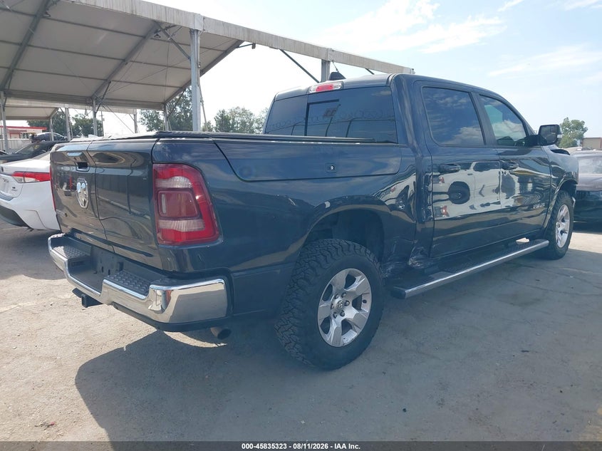 2021 Ram 1500 VIN 1C6RREFGXMN608266 IAAI salvage auction — RIGHT FRONT, Salvage Title, sold $9,175 on 2026-09-08 (photo 4)
