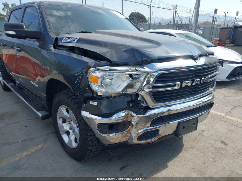2021 Ram 1500 VIN 1C6RREFGXMN608266 IAAI salvage auction — RIGHT FRONT, Salvage Title, sold $9,175 on 2026-09-08 (photo 6)