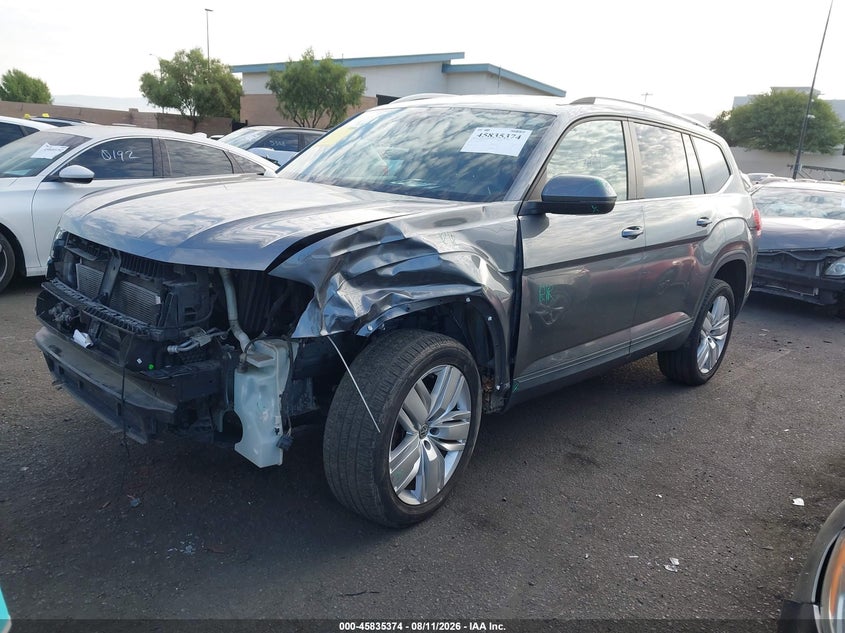 2019 Volkswagen Atlas VIN 1V2UR2CAXKC541564 IAAI salvage auction — LEFT FRONT, Salvage Certificate (California), sold $4,825 on 2026-08-14 (photo 2)