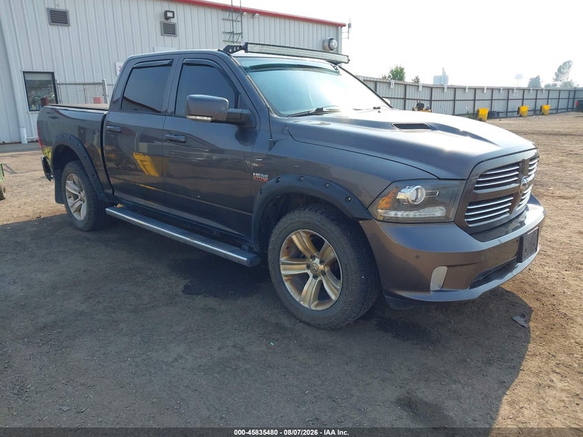2014 Ram 1500 VIN 1C6RR7MT1ES333594 IAAI salvage auction — REAR END, Bill Of Sale (Washington), sold $1,700 on 2026-08-21 (photo 1)