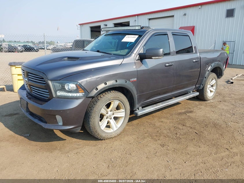 2014 Ram 1500 VIN 1C6RR7MT1ES333594 IAAI salvage auction — REAR END, Bill Of Sale (Washington), sold $1,700 on 2026-08-21 (photo 2)