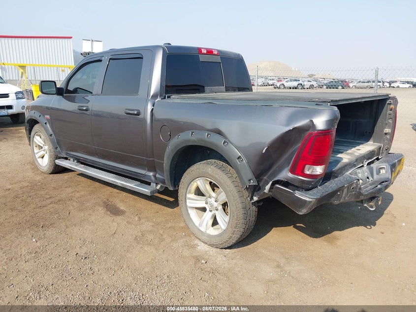 2014 Ram 1500 VIN 1C6RR7MT1ES333594 IAAI salvage auction — REAR END, Bill Of Sale (Washington), sold $1,700 on 2026-08-21 (photo 3)