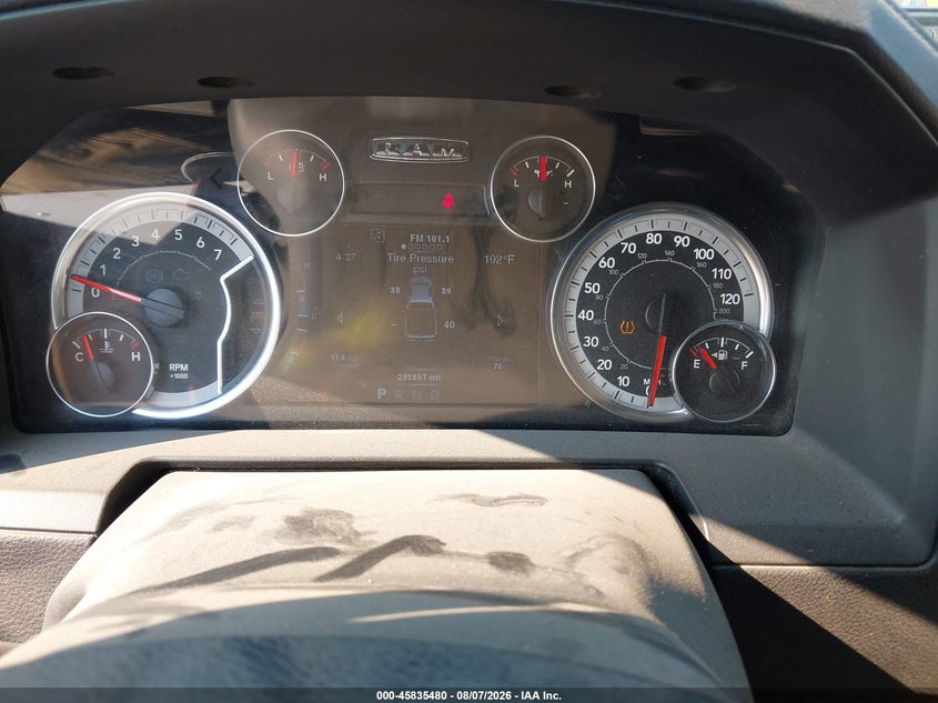 2014 Ram 1500 VIN 1C6RR7MT1ES333594 IAAI salvage auction — REAR END, Bill Of Sale (Washington), sold $1,700 on 2026-08-21 (photo 7)