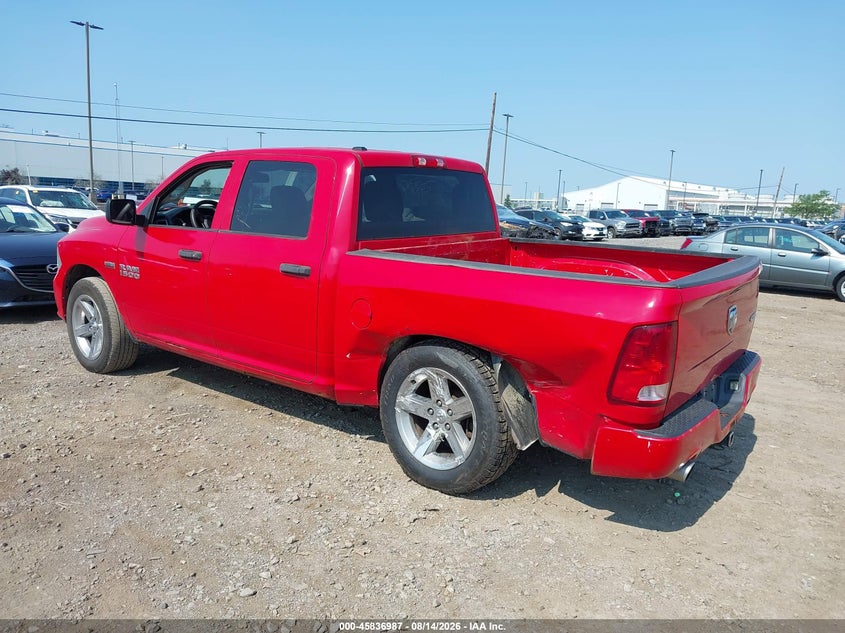 2014 Ram 1500 VIN 1C6RR7KTXES161987 IAAI salvage auction — LEFT REAR, Salvage Title, sold $900 on 2026-08-22 (photo 3)
