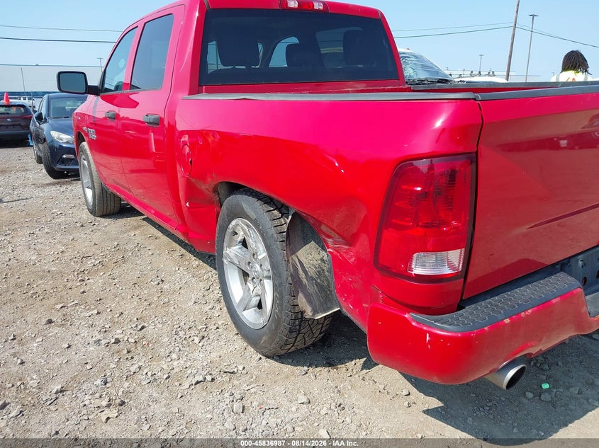 2014 Ram 1500 VIN 1C6RR7KTXES161987 IAAI salvage auction — LEFT REAR, Salvage Title, sold $900 on 2026-08-22 (photo 6)