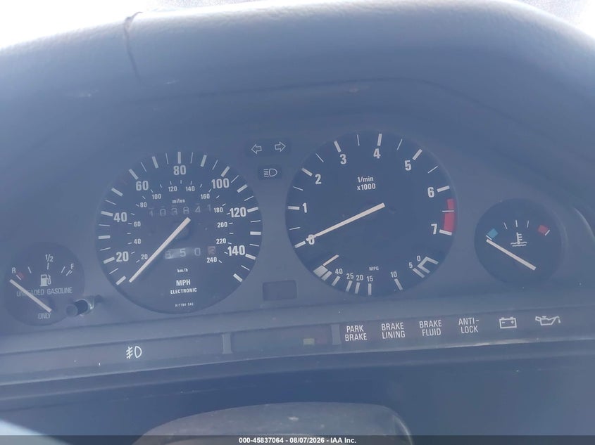 1991 BMW 3 series VIN WBAAD2315MED29648 IAAI salvage auction — NORMAL WEAR, Clear (New Jersey), sold $1,100 on 2026-08-12 (photo 7)
