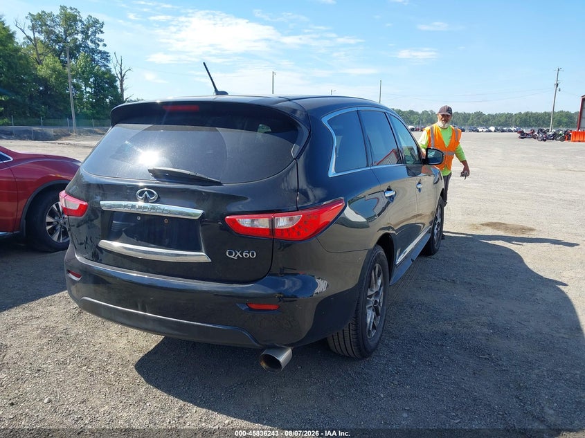 2015 Infiniti Qx60 VIN 5N1AL0MM2FC514976 IAAI salvage auction — NORMAL WEAR, Clear (Maryland), sold $1,225 on 2026-09-07 (photo 4)
