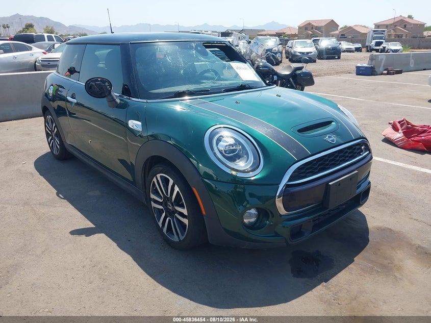 2019 Mini Hard top VIN WMWXP7C59K2A52311 IAAI salvage auction — LEFT FRONT, Salvage (Arizona), sold $4,100 on 2026-08-16 (photo 1)