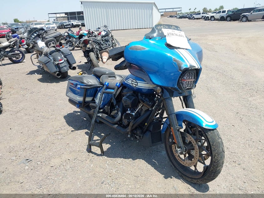 2023 Harley-davidson Street glide VIN 1HD1ABL14PB651503 IAAI salvage auction — RIGHT FRONT, Wait Title, sold $8,500 on 2026-09-01 (photo 1)