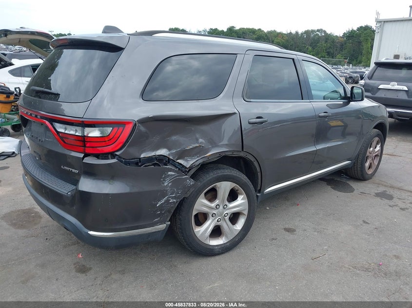2014 Dodge Durango VIN 1C4RDJDG6EC598383 IAAI salvage auction — SIDE, Mv-907A (New York), sold $2,225 on 2026-09-01 (photo 4)