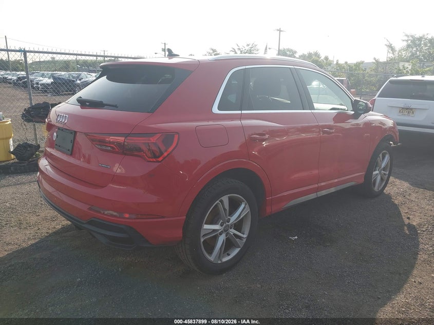 2020 Audi Q3 VIN WA1EECF31L1007915 IAAI salvage auction — FRONT END, Salvage (New Jersey), sold $8,000 on 2026-09-09 (photo 4)