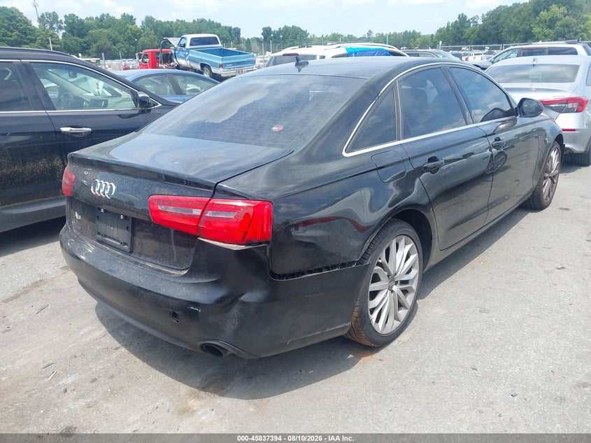 2014 Audi A6 VIN WAUFFAFC1EN052664 IAAI salvage auction — NORMAL WEAR, Clear (South Carolina), sold $1,100 on 2026-09-10 (photo 4)