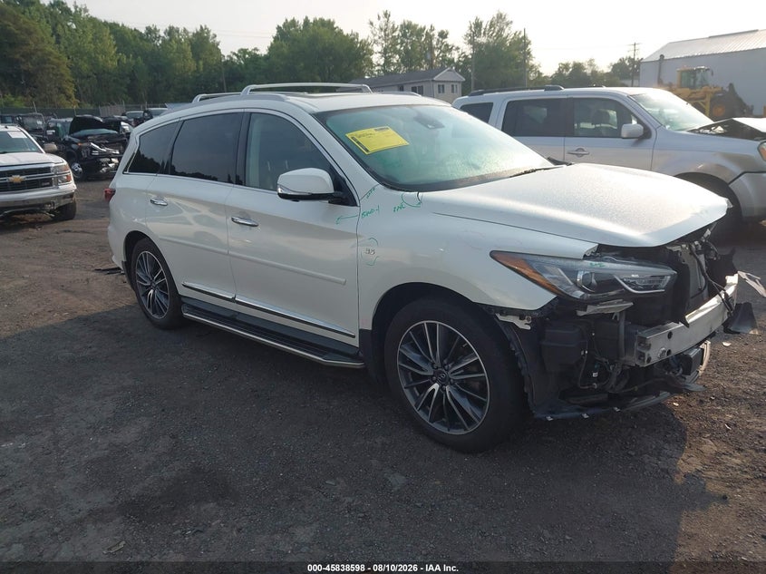 2017 Infiniti Qx60 VIN 5N1DL0MM1HC505394 IAAI salvage auction — FRONT END, Salvage Title, sold $2,700 on 2026-09-01 (photo 1)