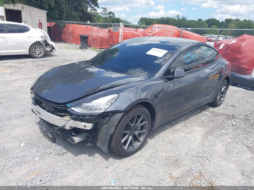 2021 Tesla Model 3 VIN 5YJ3E1EB8MF853185 IAAI salvage auction — FRONT END, Salvage Title, sold $8,275 on 2026-08-29 (photo 2)