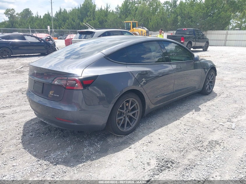 2021 Tesla Model 3 VIN 5YJ3E1EB8MF853185 IAAI salvage auction — FRONT END, Salvage Title, sold $8,275 on 2026-08-29 (photo 4)