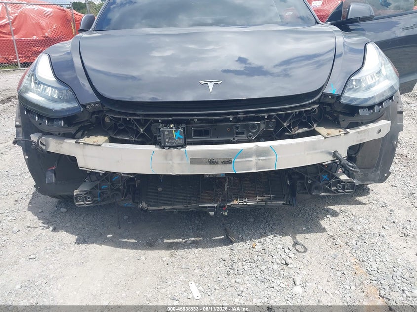2021 Tesla Model 3 VIN 5YJ3E1EB8MF853185 IAAI salvage auction — FRONT END, Salvage Title, sold $8,275 on 2026-08-29 (photo 6)