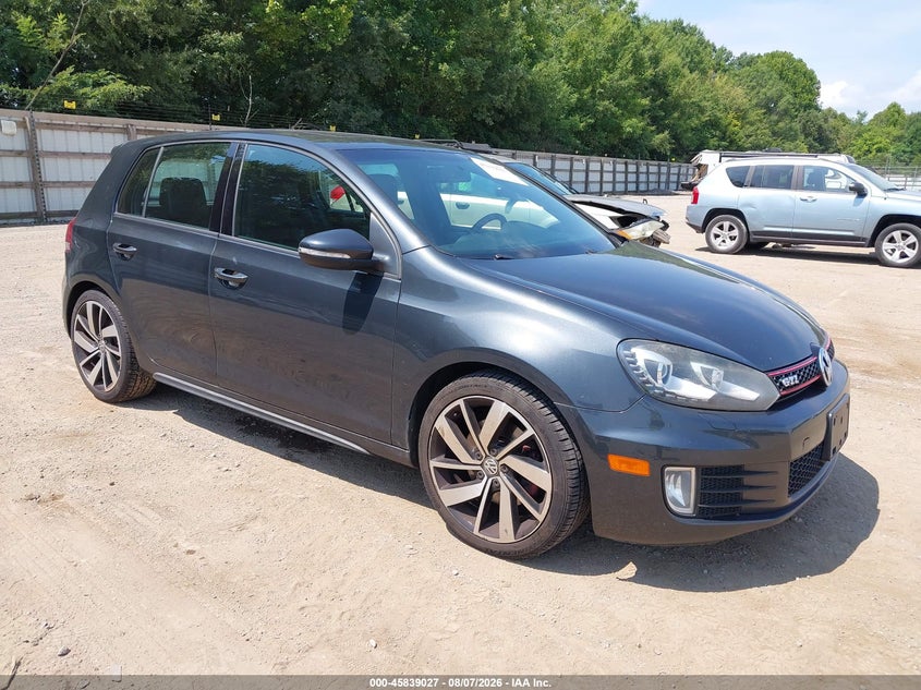 2012 Volkswagen Gti VIN WVWHD7AJ5CW024321 IAAI salvage auction — NORMAL WEAR, Clear (Tennessee), sold $1,725 on 2026-08-12 (photo 1)