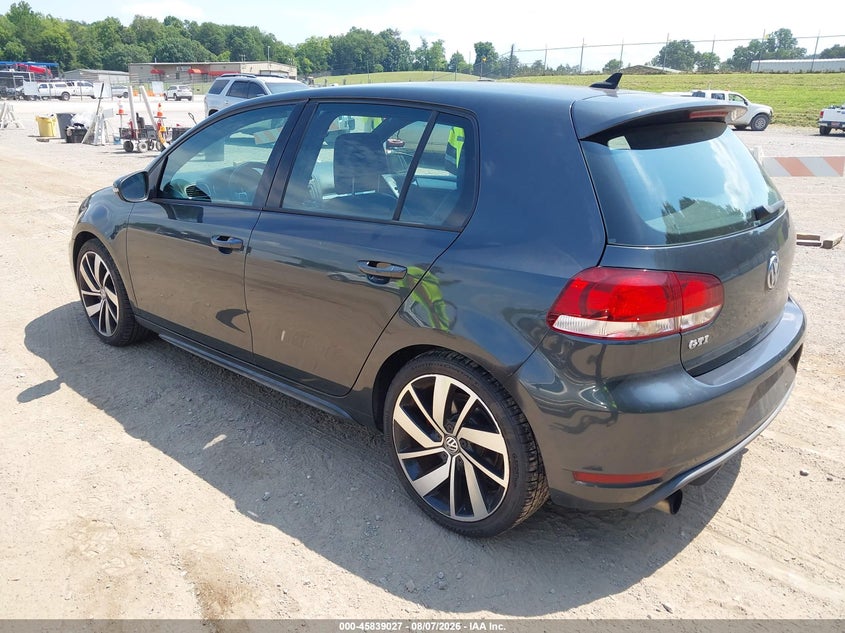 2012 Volkswagen Gti VIN WVWHD7AJ5CW024321 IAAI salvage auction — NORMAL WEAR, Clear (Tennessee), sold $1,725 on 2026-08-12 (photo 3)
