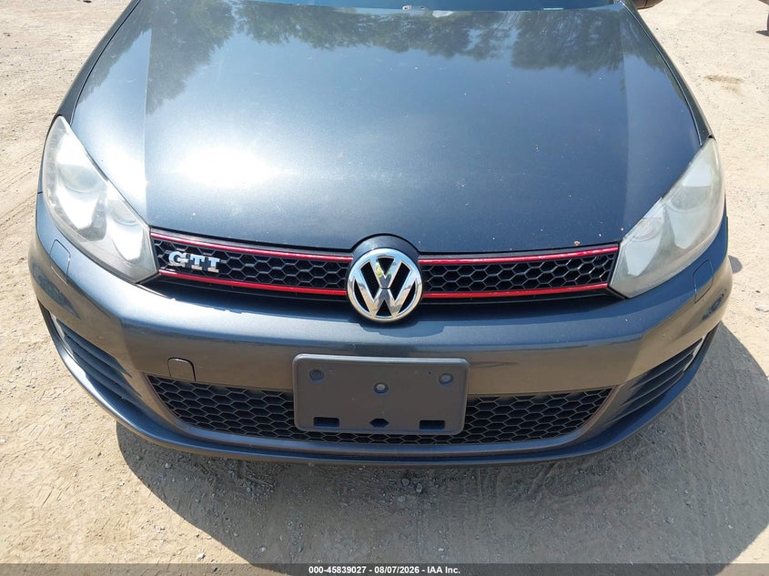 2012 Volkswagen Gti VIN WVWHD7AJ5CW024321 IAAI salvage auction — NORMAL WEAR, Clear (Tennessee), sold $1,725 on 2026-08-12 (photo 6)