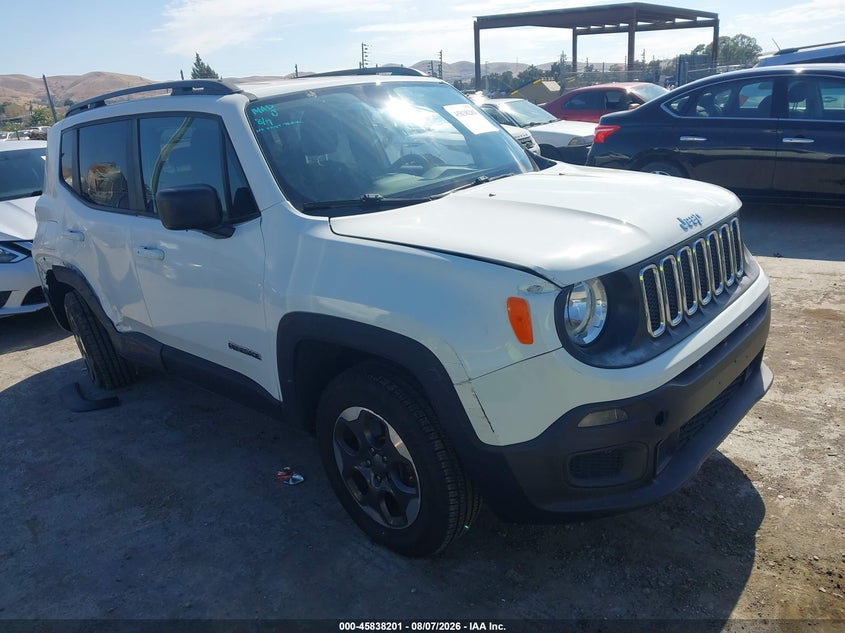 2017 Jeep Renegade VIN ZACCJBAB5HPG43178 IAAI salvage auction — NORMAL WEAR, Clear - Dealer Only (California), sold $2,200 on 2026-08-21 (photo 1)