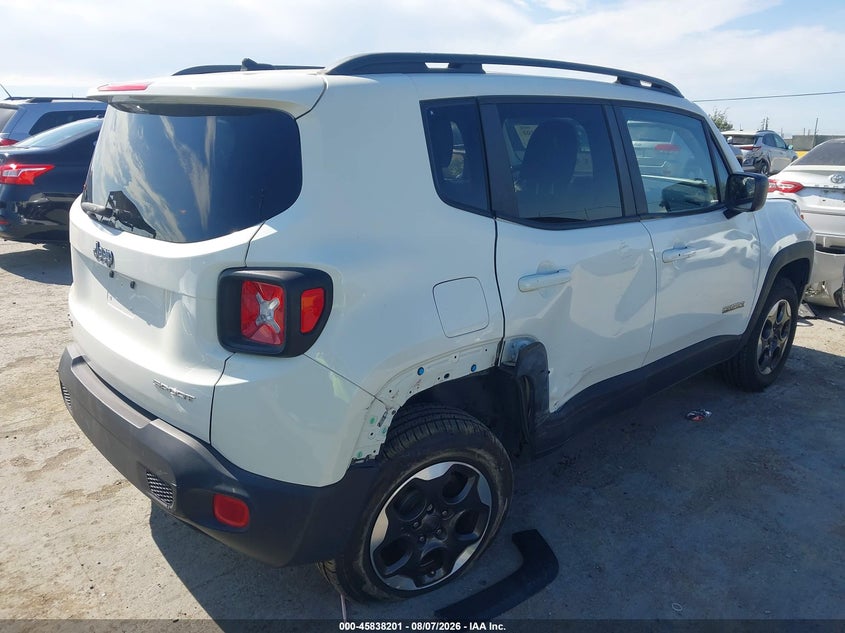 2017 Jeep Renegade VIN ZACCJBAB5HPG43178 IAAI salvage auction — NORMAL WEAR, Clear - Dealer Only (California), sold $2,200 on 2026-08-21 (photo 4)