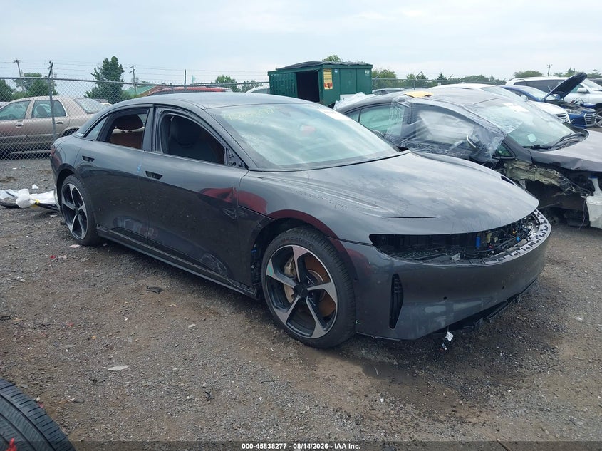 2024 Lucid Air VIN 50EA1TEAXRA002202 IAAI salvage auction — FRONT END, Wait Title, sold $10,200 on 2026-09-30 (photo 1)