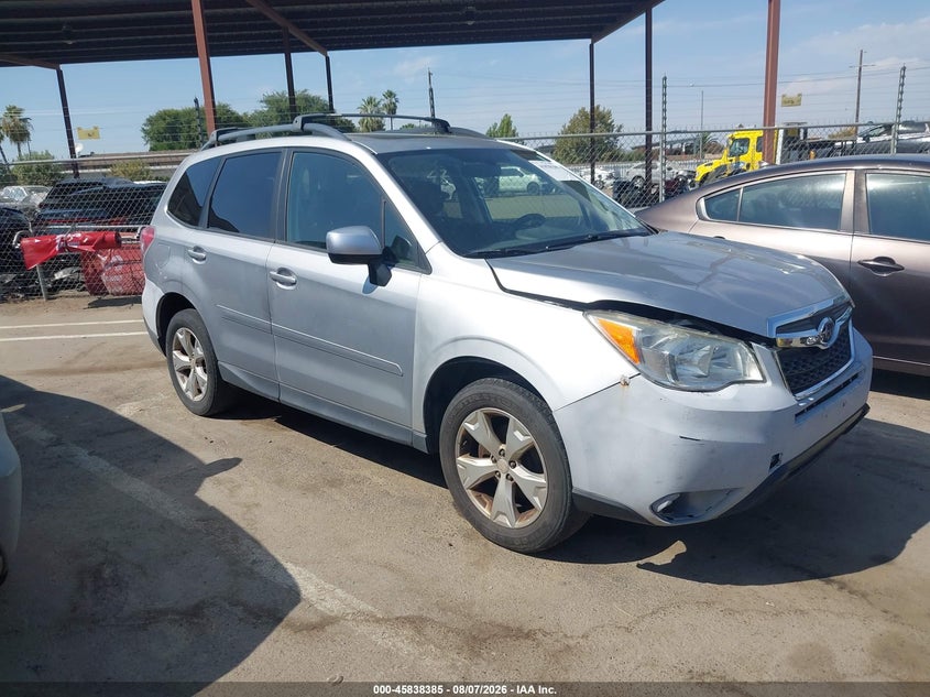 2014 Subaru Forester VIN JF2SJAEC9EH403712 IAAI salvage auction — NORMAL WEAR, Salvage Title, sold $2,050 on 2026-09-11 (photo 1)