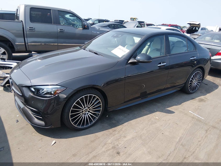 2026 Mercedes-benz C-klasse VIN W1KAF4GB3TR306844 IAAI salvage auction — ENGINE DAMAGE, Salvage (North Carolina), sold $19,100 on 2026-08-21 (photo 2)