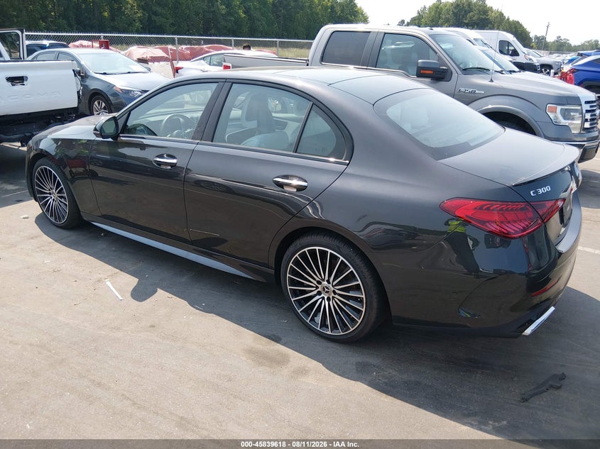 2026 Mercedes-benz C-klasse VIN W1KAF4GB3TR306844 IAAI salvage auction — ENGINE DAMAGE, Salvage (North Carolina), sold $19,100 on 2026-08-21 (photo 3)