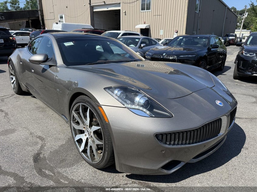 2012 Fisker Karma VIN YH4K14AA1CA001201 IAAI salvage auction — NORMAL WEAR, Clear (New Jersey), sold $15,100 on 2026-08-17 (photo 1)