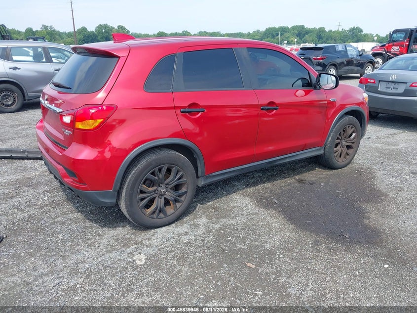 2019 Mitsubishi Outlander VIN JA4AR3AU6KU028839 IAAI salvage auction — REAR END, Salvage - Greater Than 75% (Maryland), sold $850 on 2026-09-01 (photo 4)