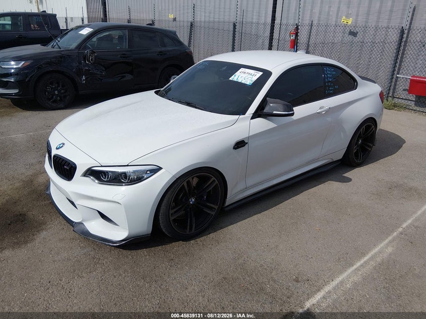 2018 BMW M2 VIN WBS1J5C55JVD36085 IAAI salvage auction — SIDE, Wait Title, sold $20,000 on 2026-08-22 (photo 2)