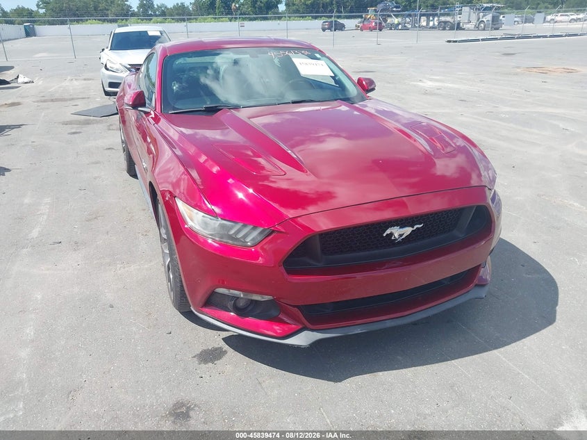 2016 Ford Mustang VIN 1FA6P8CF2G5236284 IAAI salvage auction — REAR END, Salvage Title, sold $5,100 on 2026-08-20 (photo 1)