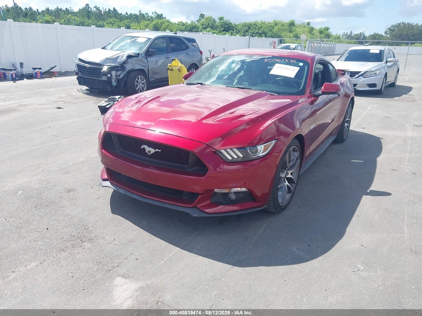 2016 Ford Mustang VIN 1FA6P8CF2G5236284 IAAI salvage auction — REAR END, Salvage Title, sold $5,100 on 2026-08-20 (photo 2)