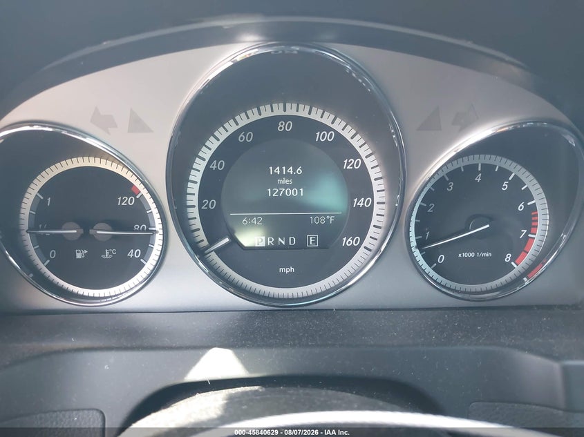 2011 Mercedes-benz C class VIN WDDGF8BB6BR168790 IAAI salvage auction — FRONT END, Salvage (Arizona), sold $1,500 on 2026-08-20 (photo 7)