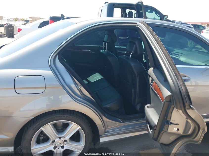 2011 Mercedes-benz C class VIN WDDGF8BB6BR168790 IAAI salvage auction — FRONT END, Salvage (Arizona), sold $1,500 on 2026-08-20 (photo 8)