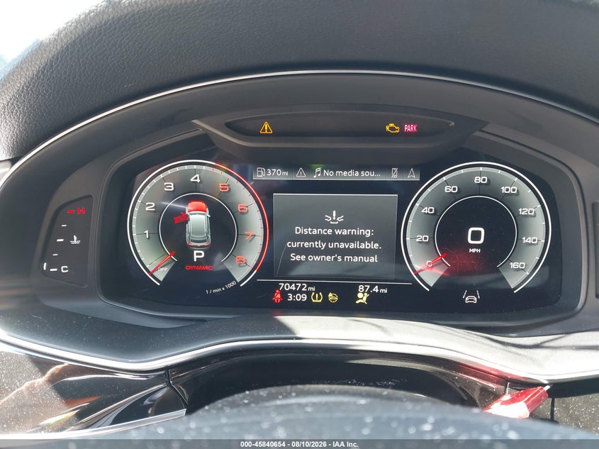 2021 Audi Q8 VIN WA1EVAF1XMD033643 IAAI salvage auction — FRONT END, Salvage Title, sold $7,750 on 2026-10-08 (photo 7)