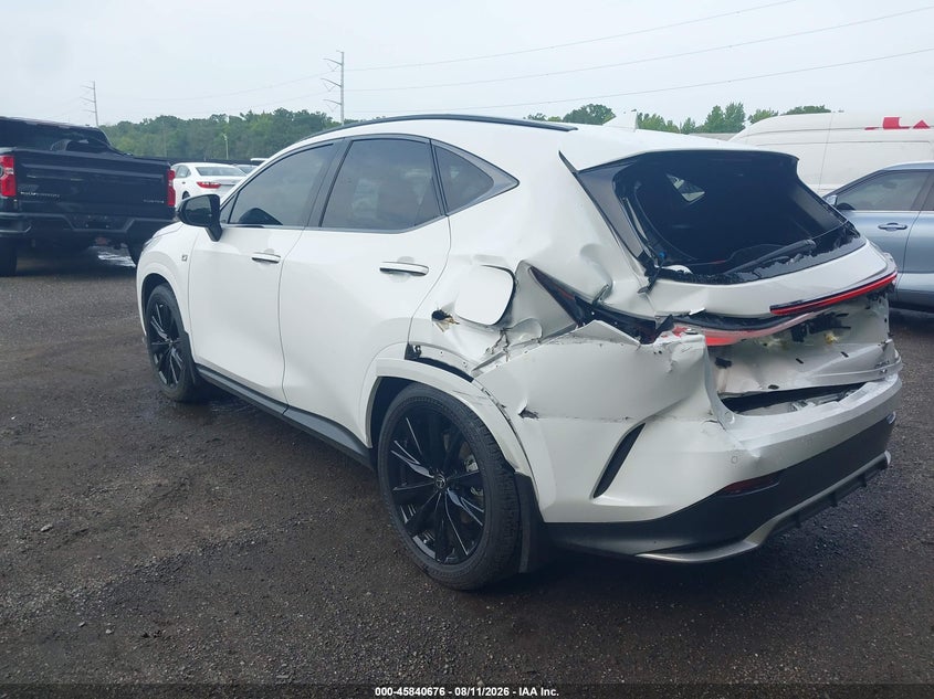 2025 Lexus NX 350 VIN 2T2KGCEZ3SC074935 IAAI salvage auction — Rear End, Salvage - Greater Than 75% (Maryland), sold $20,000 on 2026-09-12 (photo 3)