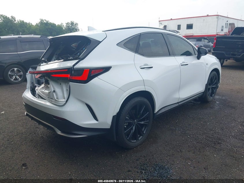 2025 Lexus NX 350 VIN 2T2KGCEZ3SC074935 IAAI salvage auction — Rear End, Salvage - Greater Than 75% (Maryland), sold $20,000 on 2026-09-12 (photo 4)