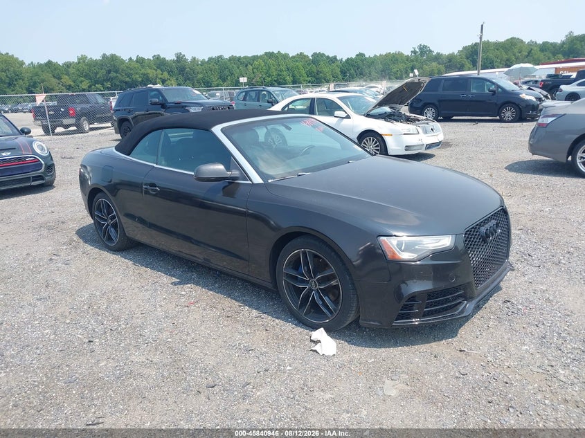 2014 Audi A5 VIN WAUCFAFH2EN007294 IAAI salvage auction — NORMAL WEAR, Clear (Delaware), sold $725 on 2026-08-23 (photo 1)