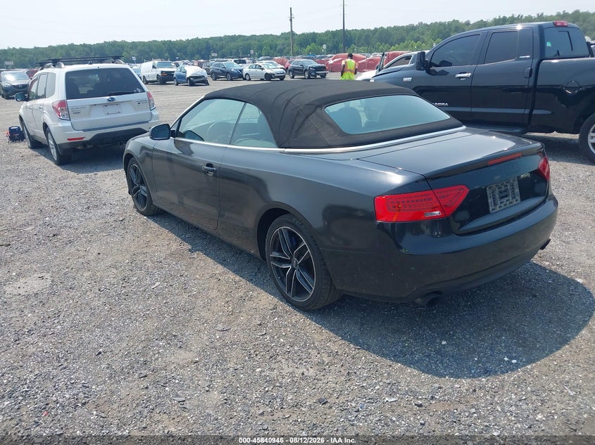2014 Audi A5 VIN WAUCFAFH2EN007294 IAAI salvage auction — NORMAL WEAR, Clear (Delaware), sold $725 on 2026-08-23 (photo 3)