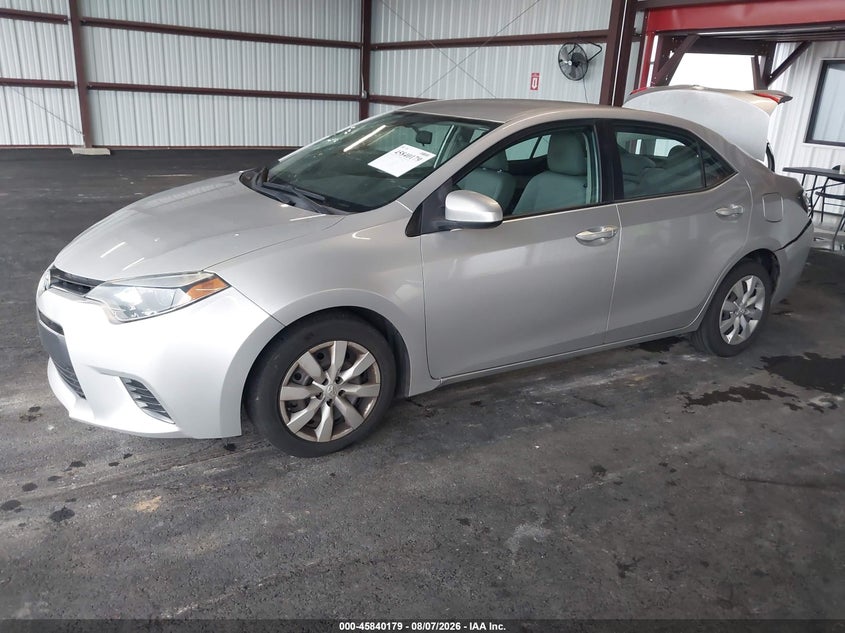 2015 Toyota Corolla VIN 2T1BURHE7FC320948 IAAI salvage auction — REAR END, Salvage Title, sold $2,000 on 2026-08-20 (photo 2)
