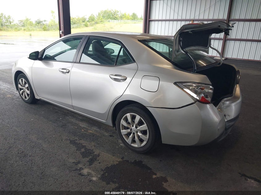 2015 Toyota Corolla VIN 2T1BURHE7FC320948 IAAI salvage auction — REAR END, Salvage Title, sold $2,000 on 2026-08-20 (photo 3)