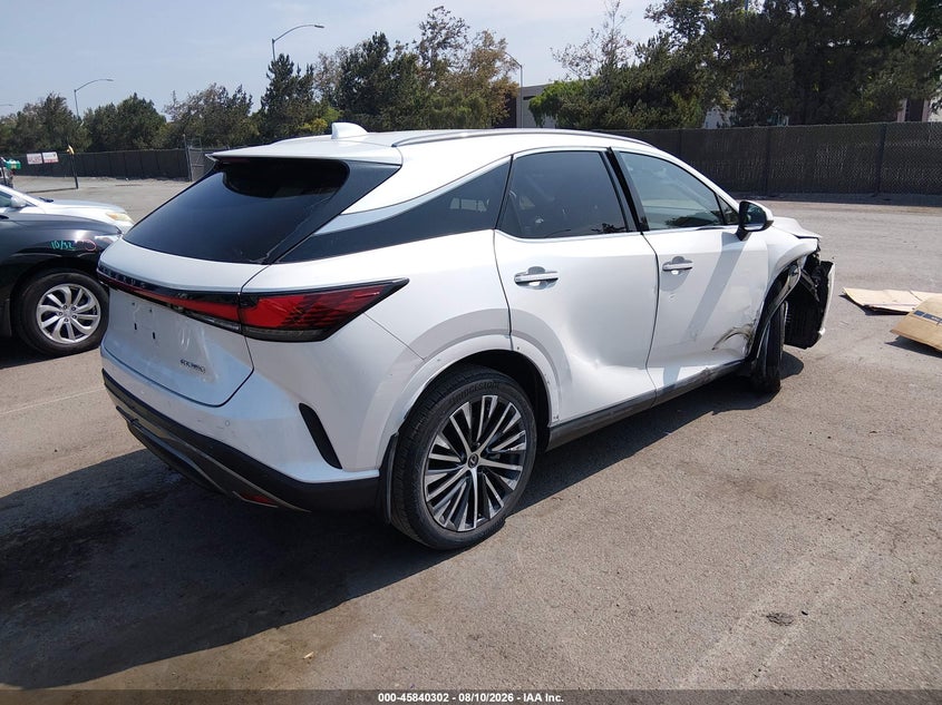 2023 Lexus Rx VIN JTJCHMAA8P2004586 IAAI salvage auction — RIGHT FRONT, Salvage (California), sold $22,175 on 2026-08-31 (photo 4)